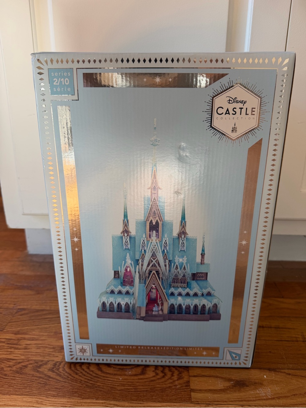 Disney Castle Collection Icy Blue and Teal Decorative Castle